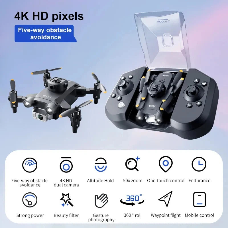 V30 Mini Drone 4DRC with Camera HD 4K 1080P FPV RC Drones Profesional Five-Sided Obstacle Avoidance Helicopter Drone Toy