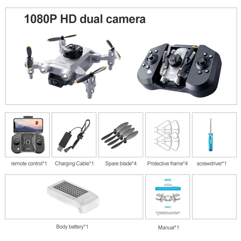 V30 Mini Drone 4DRC with Camera HD 4K 1080P FPV RC Drones Profesional Five-Sided Obstacle Avoidance Helicopter Drone Toy