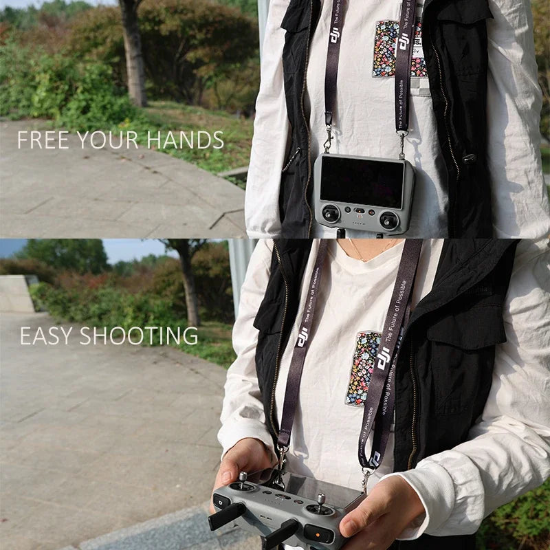 For Mini 3/4 Pro AIR 3 Neck Strap Lanyard W Screws for Mini 3 4 Pro MAVIC 3 PRO RC 2 Remote Controller Drone Accessories