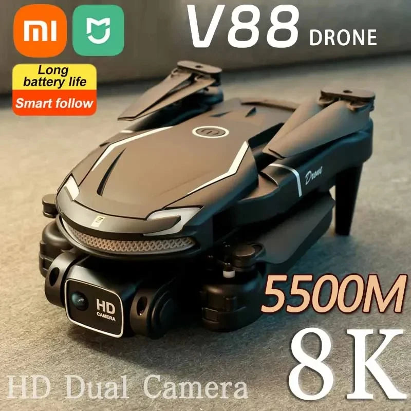 Xiaomi V88 Drone 8K 5G GPS Professional HD Aerial Photography Remote Control Aircraft HD Dual Camera Quadcopter Toy UAV