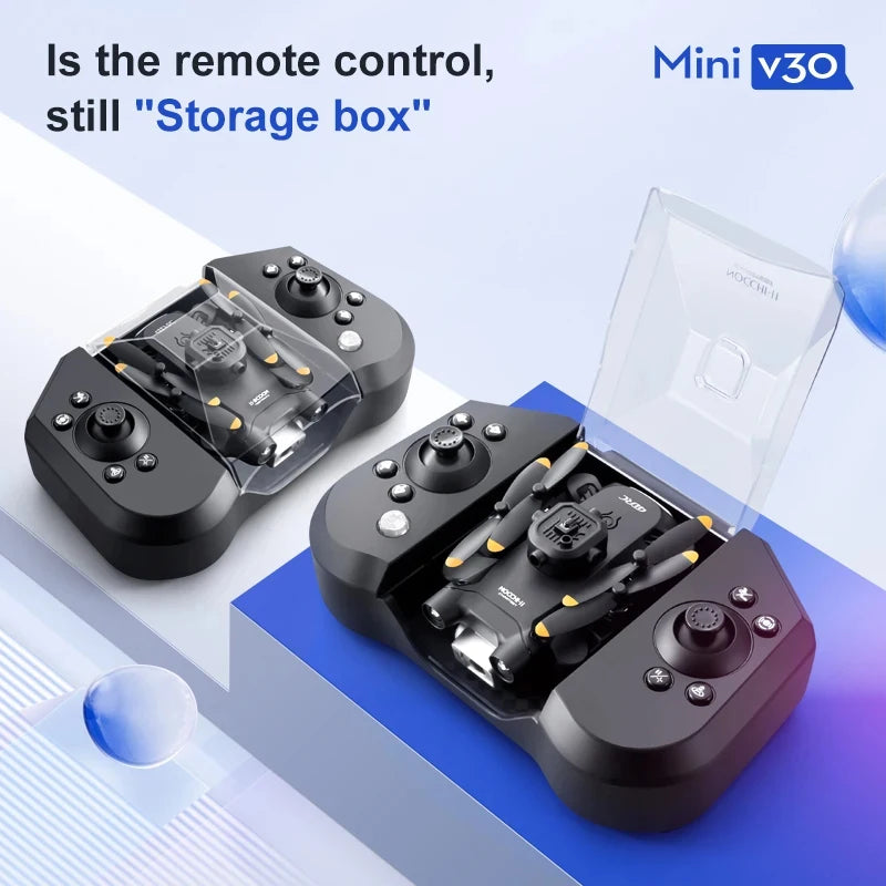V30 Mini Drone 4DRC with Camera HD 4K 1080P FPV RC Drones Profesional Five-Sided Obstacle Avoidance Helicopter Drone Toy