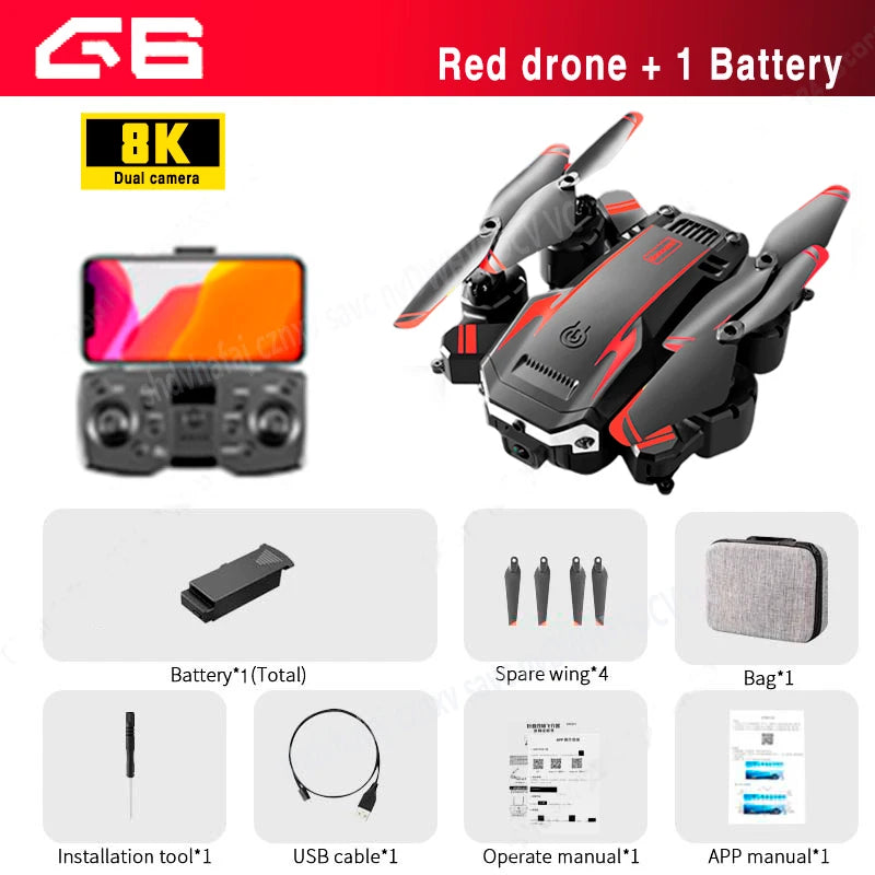 Xiaomi G6Pro Drone GPS 8K 5G Professional HD Aerial Photography Dual-Camera Obstacle Avoidance Four-Rotor Helicopter 10000M