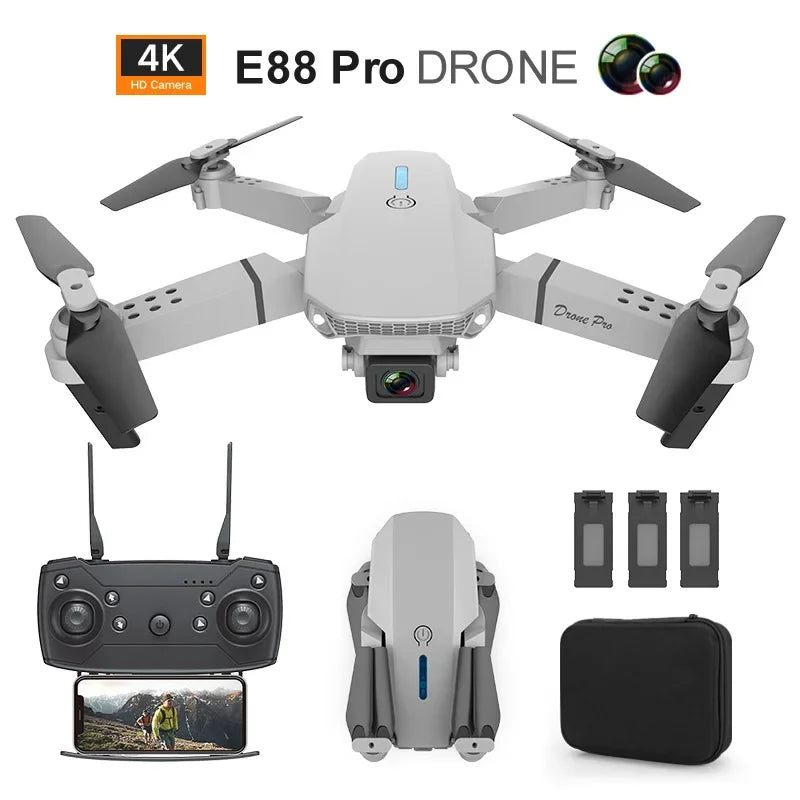 E88 Pro New WIFI FPV Drone Wide Angle HD Height Hold RC Foldable Quadcopter Helicopter