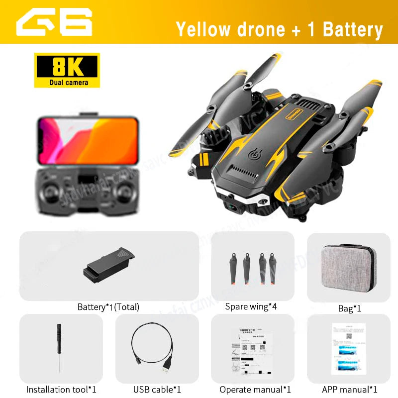 Xiaomi G6Pro Drone GPS 8K 5G Professional HD Aerial Photography Dual-Camera Obstacle Avoidance Four-Rotor Helicopter 10000M